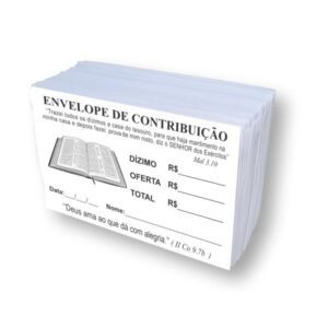 envelope de contribuição para igrejas