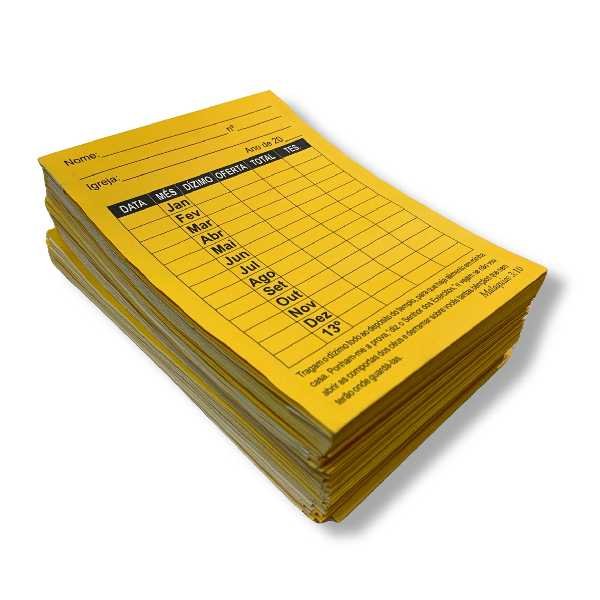 Envelope de Dízimo Anual com Controle Mensal para Igrejas - Imagem 2